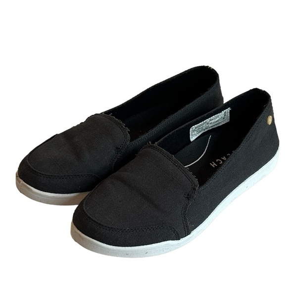Vionic Beach Manzanita Slip-On Loafer Dusty Black Comfort Canvas Cushion Size 7 - Picture 1 of 8